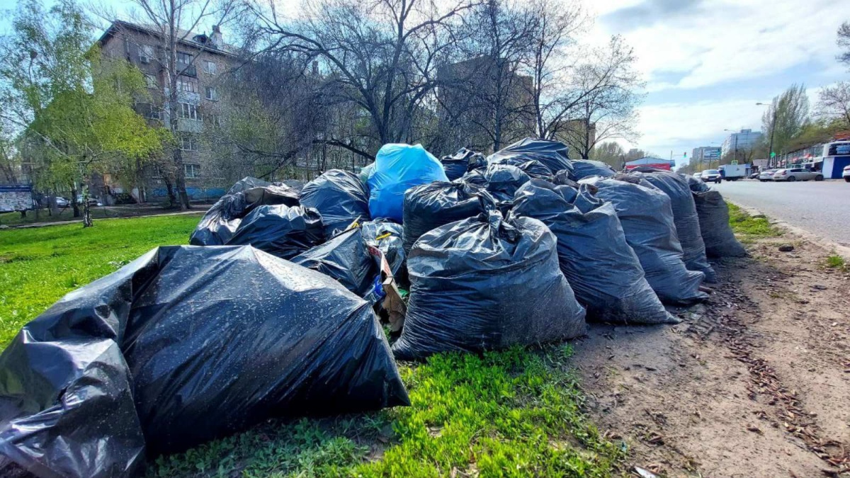 Вывоз и утилизация мусора после субботника в Калининграде в октябре